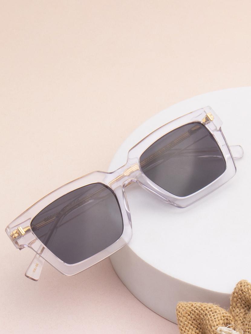 ted-smith unisex black premium italian acetate sunglasses with polarized lenses for men & women - 21711867 - Zoom Image - 0
