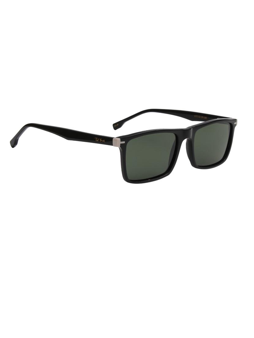 ted-smith unisex green premium italian acetate sunglasses with polarized lenses for men & women - 21711873 - Standard Image - 3