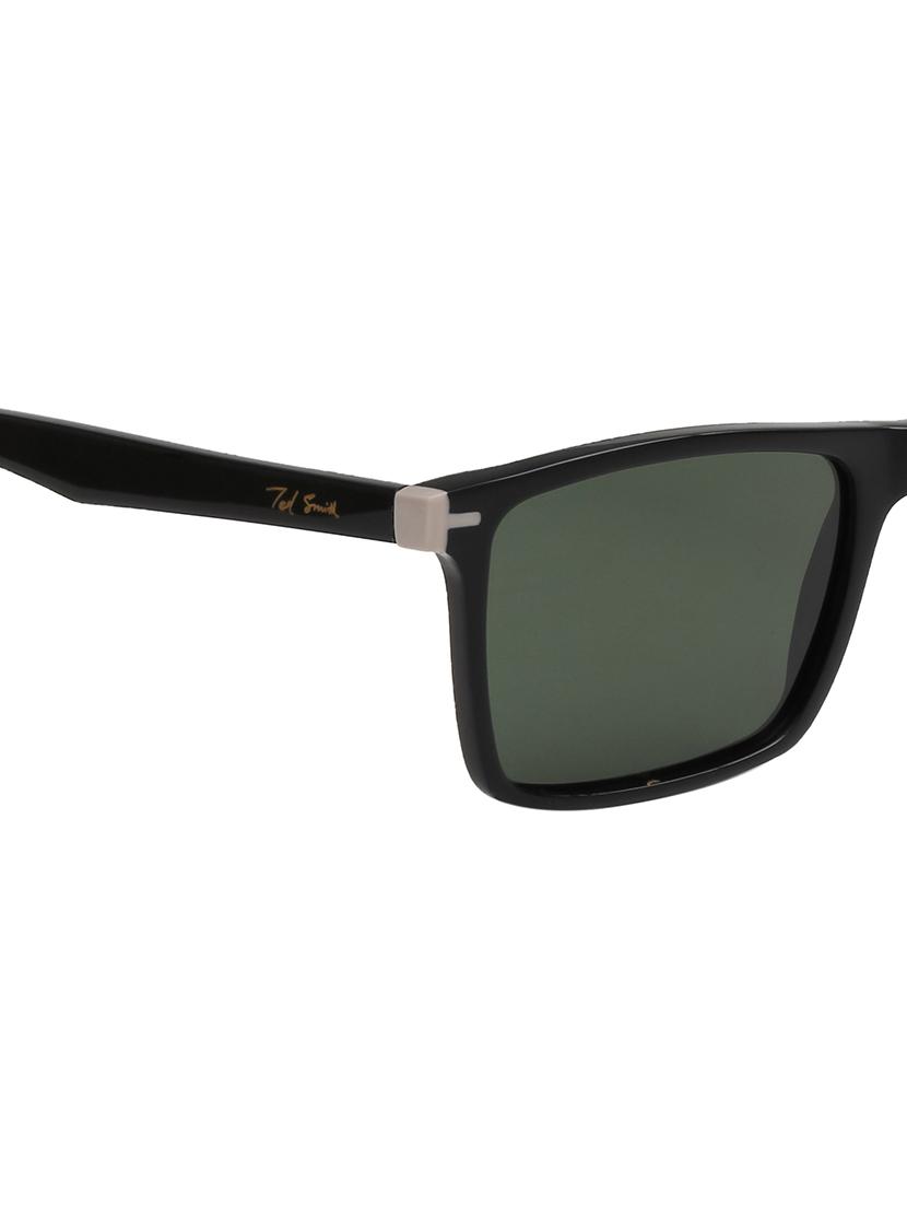 ted-smith unisex green premium italian acetate sunglasses with polarized lenses for men & women - 21711873 - Standard Image - 5