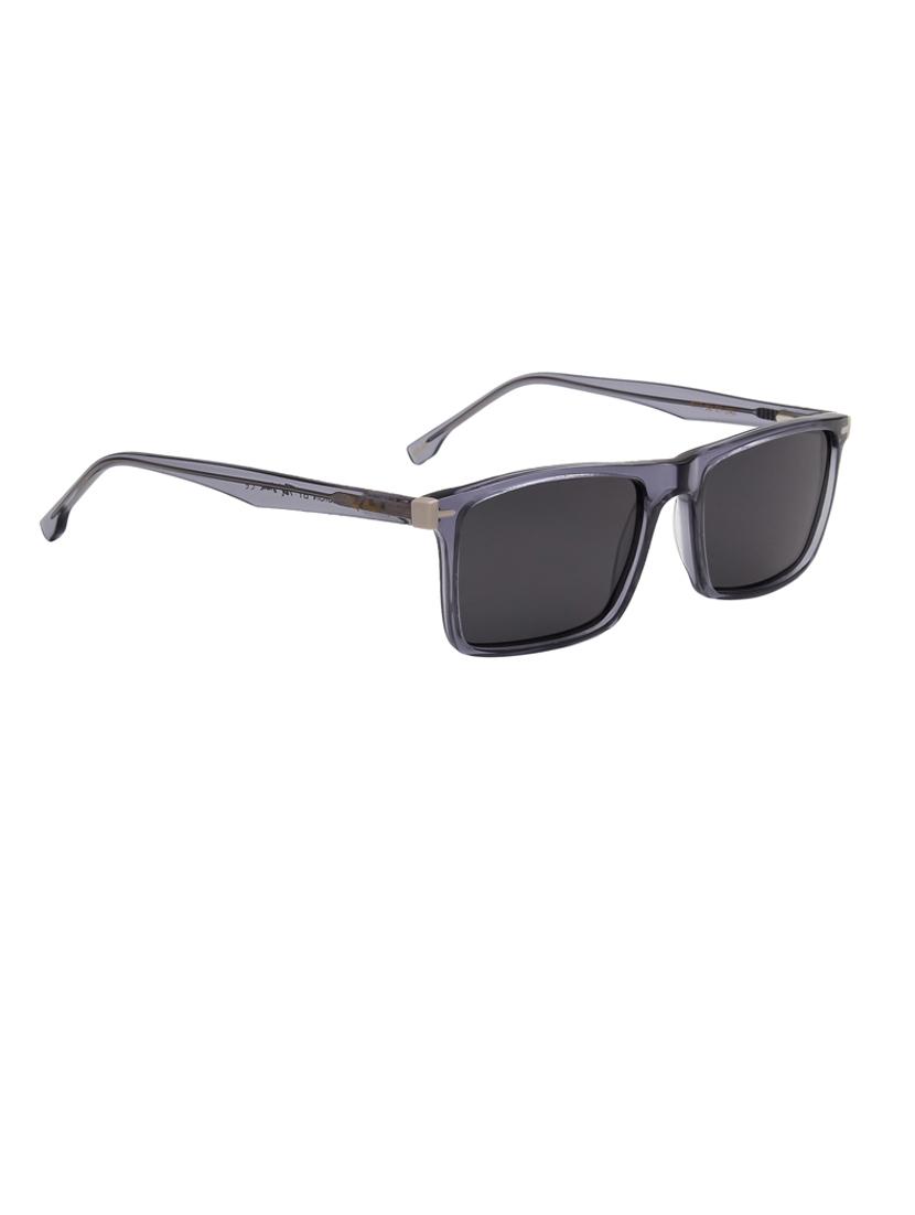 ted-smith unisex black premium italian acetate sunglasses with polarized lenses for men & women - 21711875 - Standard Image - 3
