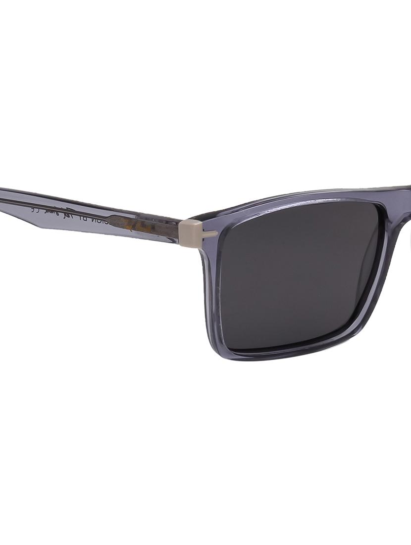 ted-smith unisex black premium italian acetate sunglasses with polarized lenses for men & women - 21711875 - Standard Image - 5