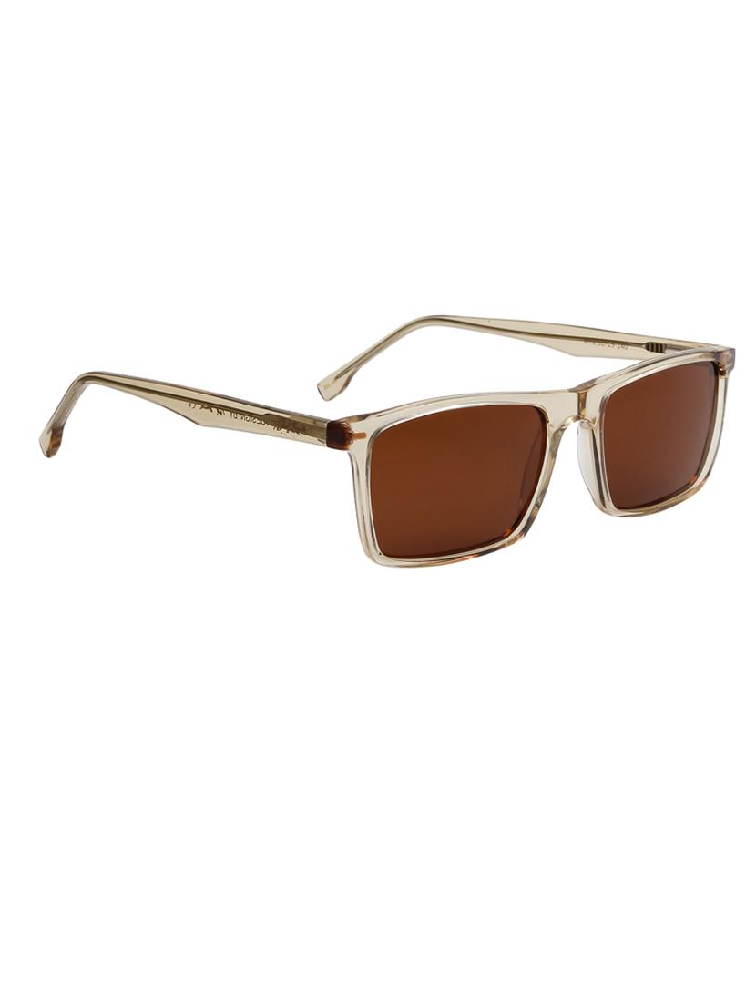 ted-smith unisex brown premium italian acetate sunglasses with polarized lenses for men & women - 21711876 - Standard Image - 3