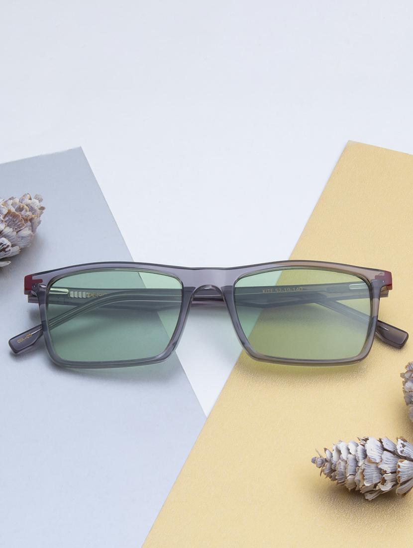 ted-smith unisex green premium italian acetate sunglasses with  polarized lenses for men & women