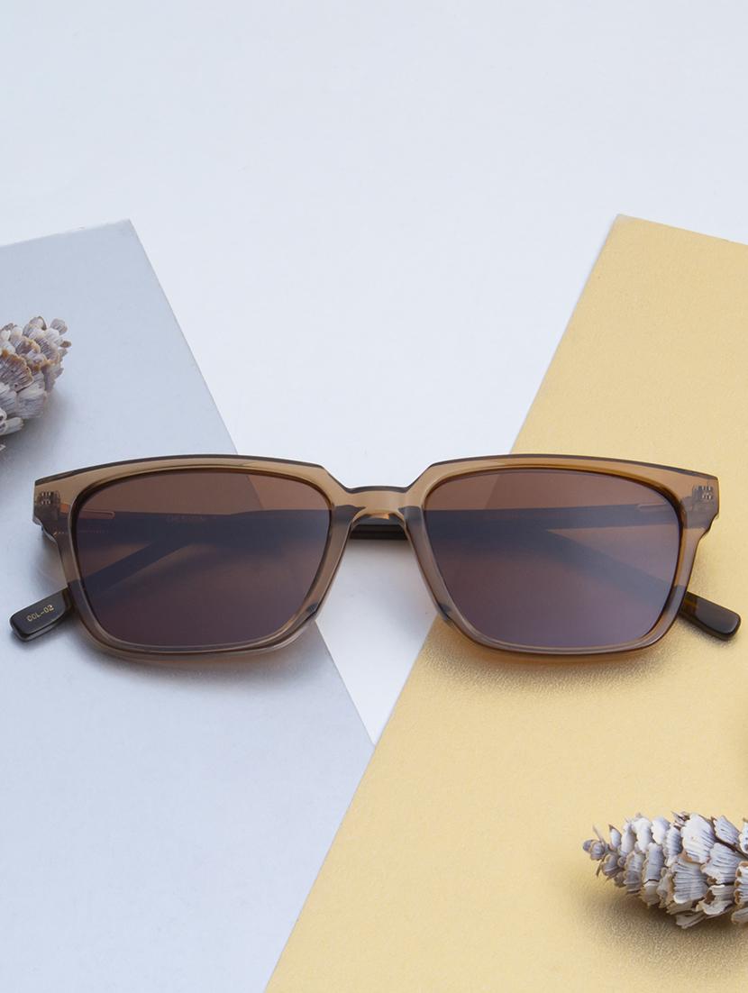 ted-smith unisex brown premium italian acetate sunglasses with  polarized lenses for men & women - 21711880 -  Zoom Image - 0