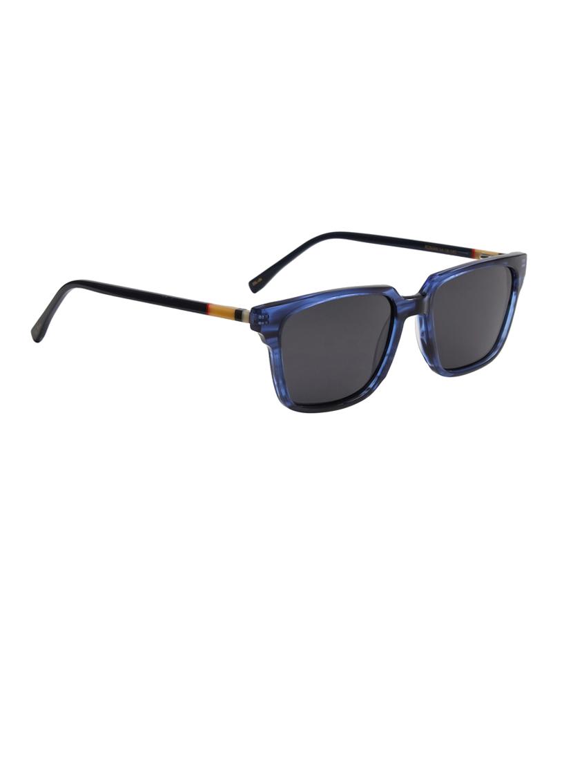 ted-smith unisex black premium italian acetate sunglasses with polarized lenses for men & women - 21711882 - Standard Image - 3