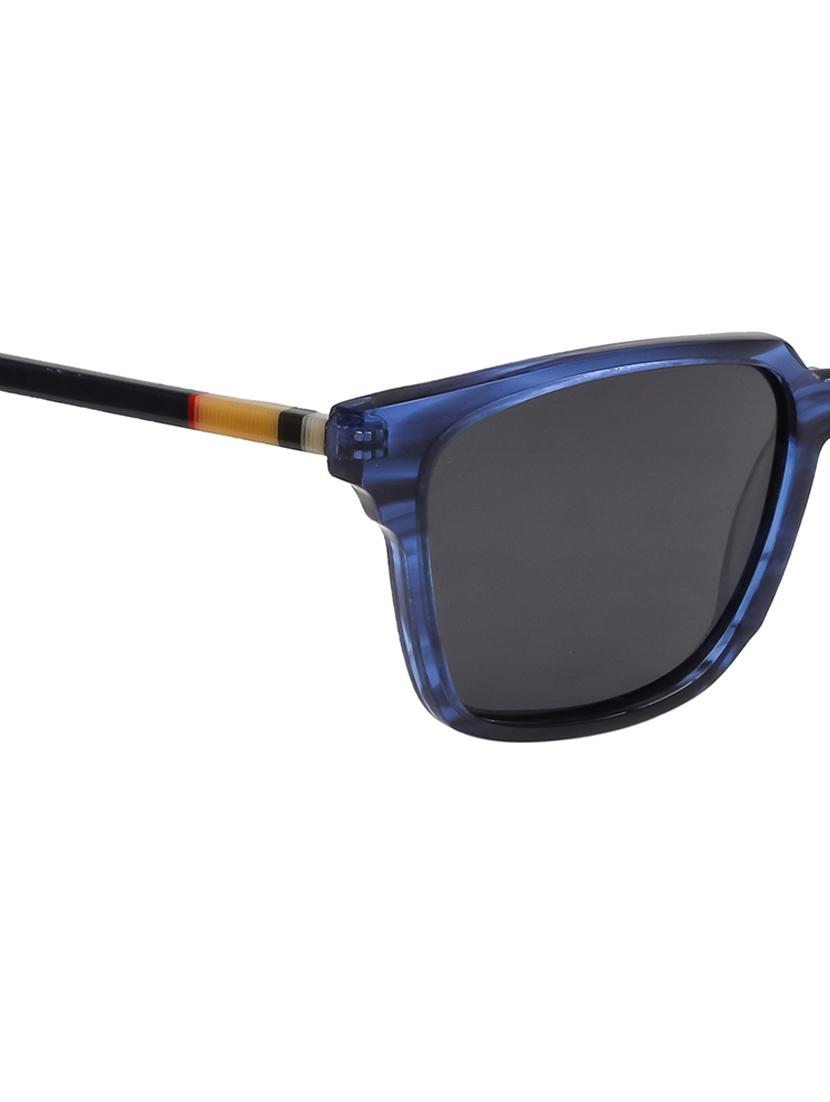 ted-smith unisex black premium italian acetate sunglasses with polarized lenses for men & women - 21711882 - Standard Image - 5
