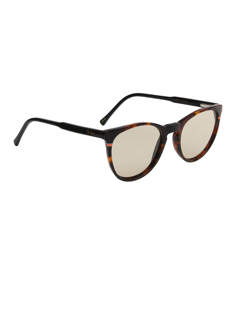 ted-smith unisex brown premium italian acetate sunglasses with polarized lenses for men & women - 21711885 - Standard Image - 3