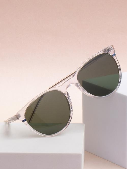 ted-smith unisex green premium italian acetate sunglasses with  polarized lenses for men & women - 21711890 -  Standard Image - 0