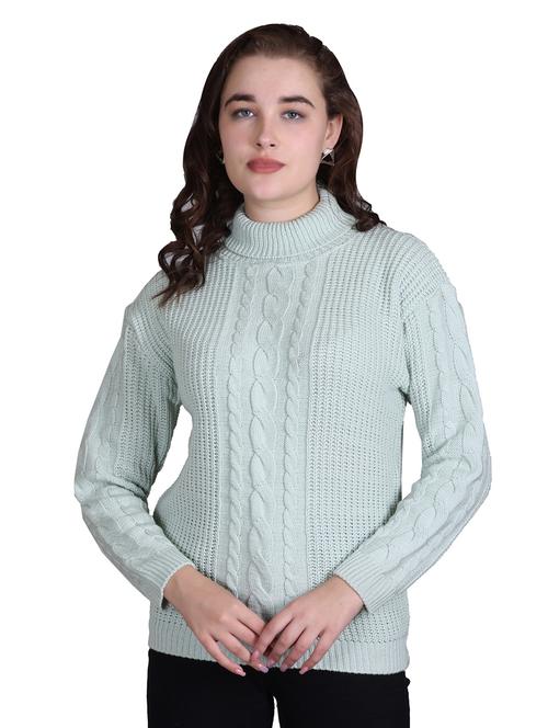 women long sleeves self design pullover - 21711898 - Standard Image - 0