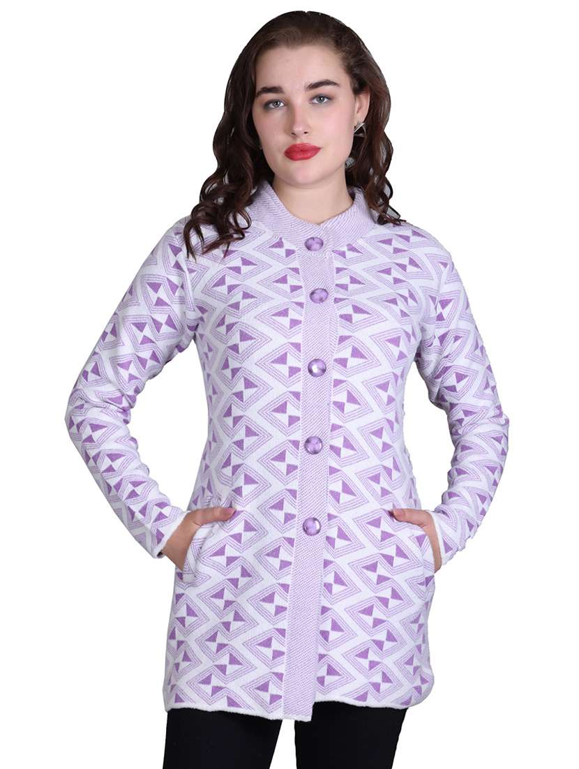 women self design long line coatigan - 21711911 - Zoom Image - 0