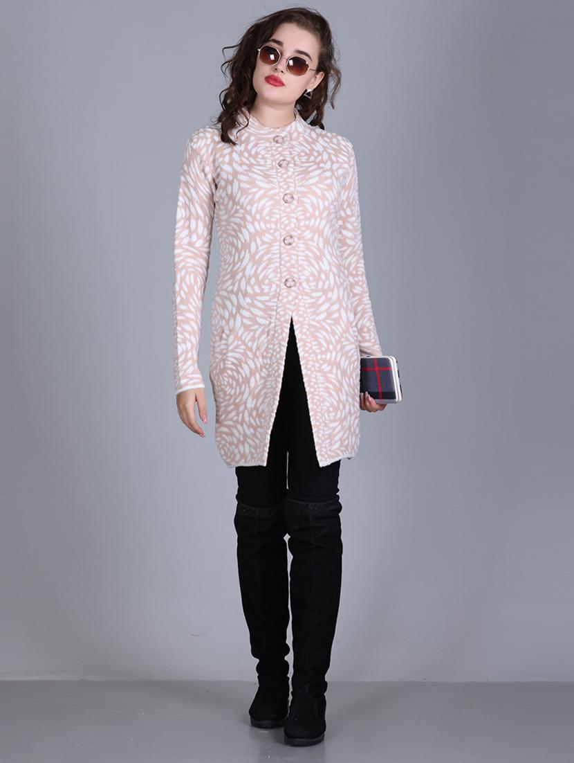 women self design long line coatigan - 21711915 - Standard Image - 5