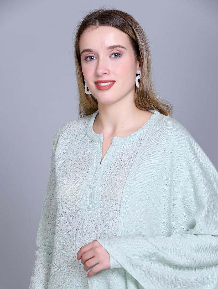 women self design long sleeve suit set - 21711917 - Standard Image - 8