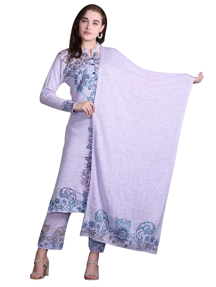 women self design long sleeve suit set