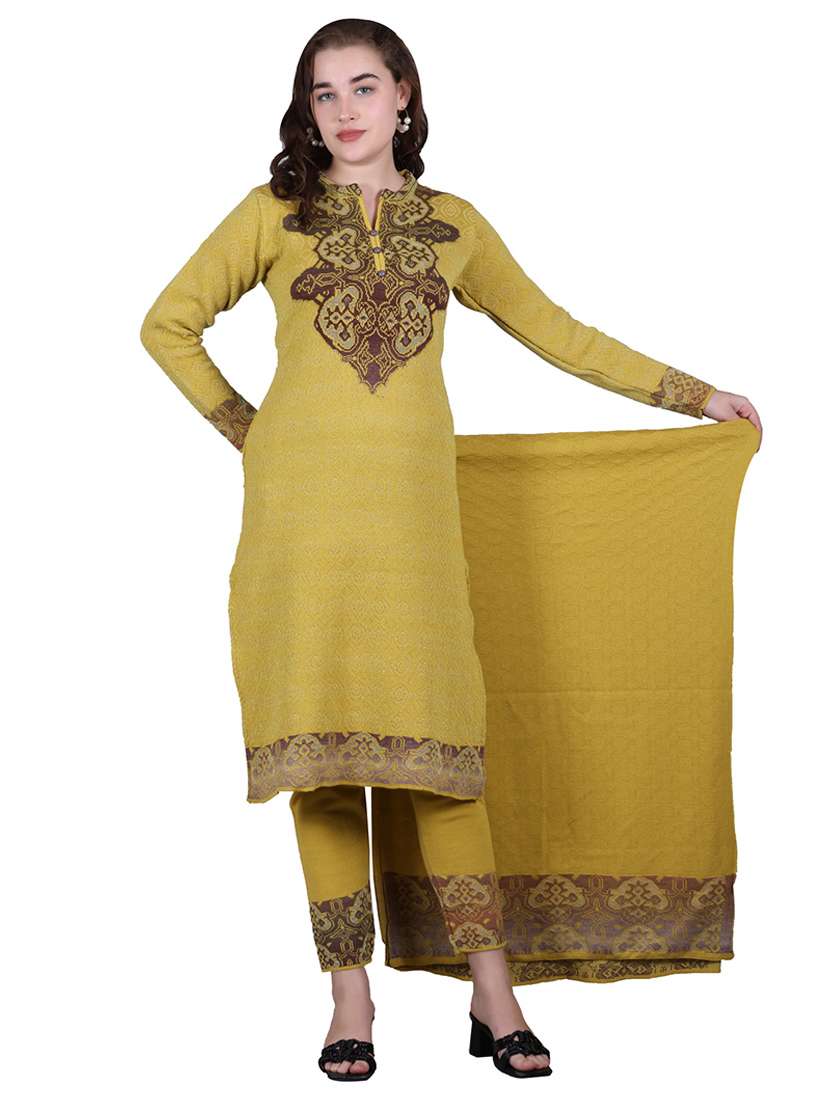 women self design long sleeve suit set
