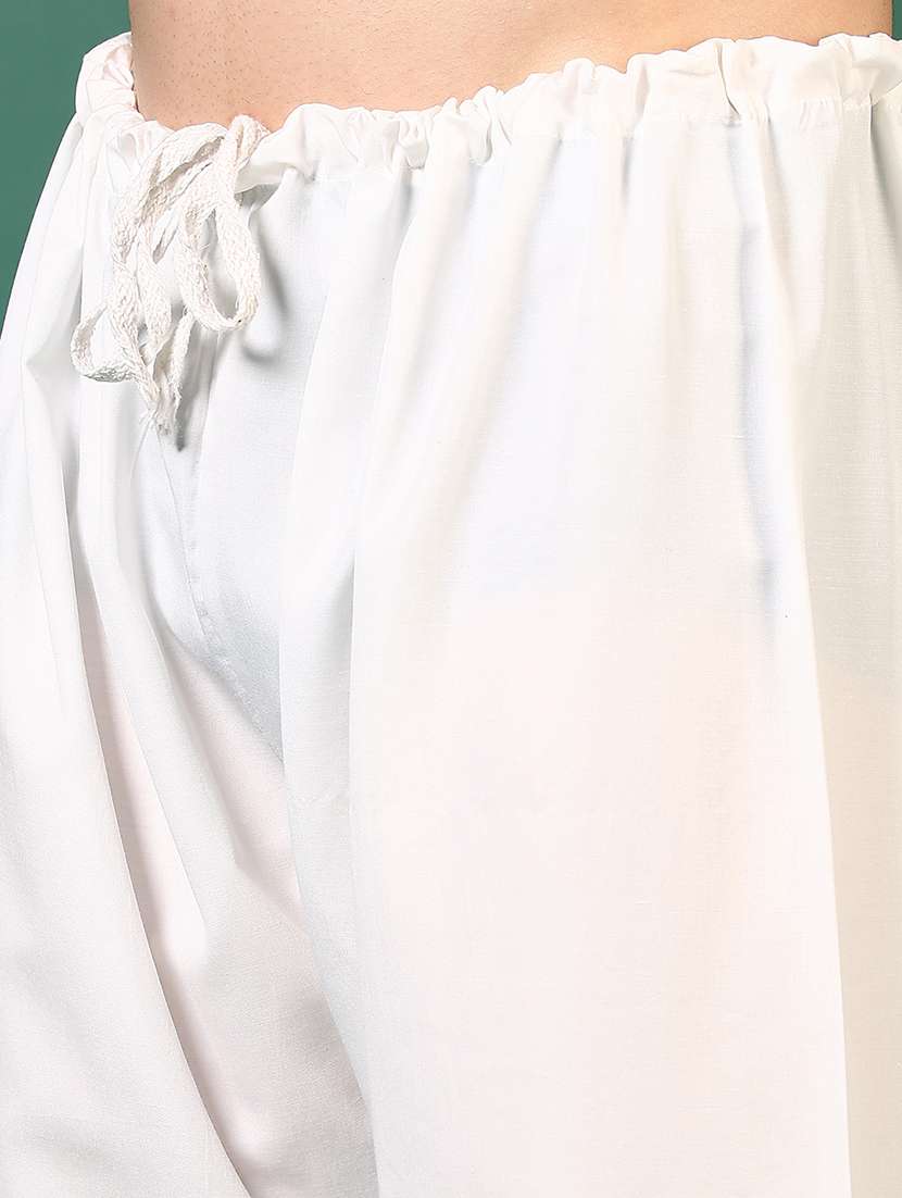 men mandarin neck kurta pyjama ethnic wear set - 21712028 -  Standard Image - 5