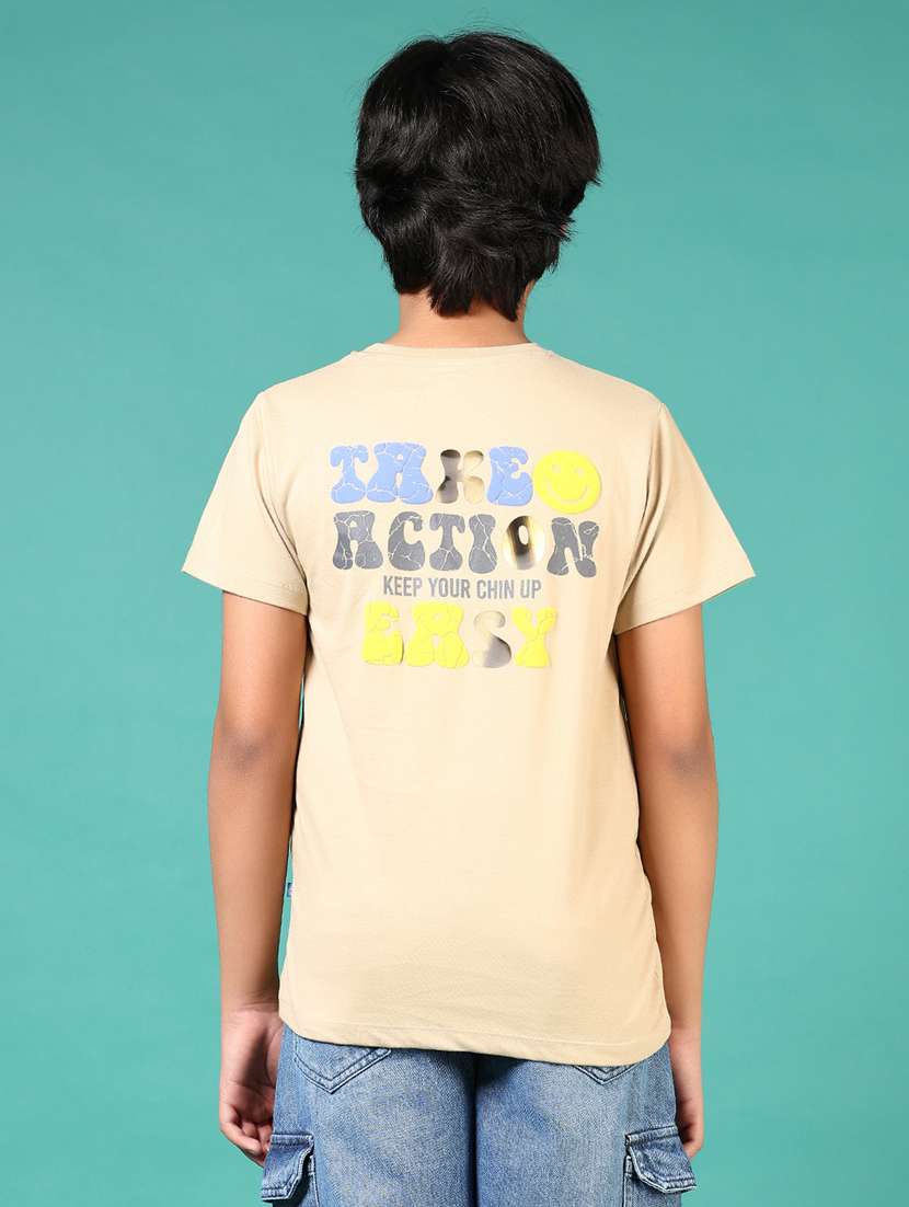 boys front & back print short sleeve t-shirt - 21712045 -  Standard Image - 3