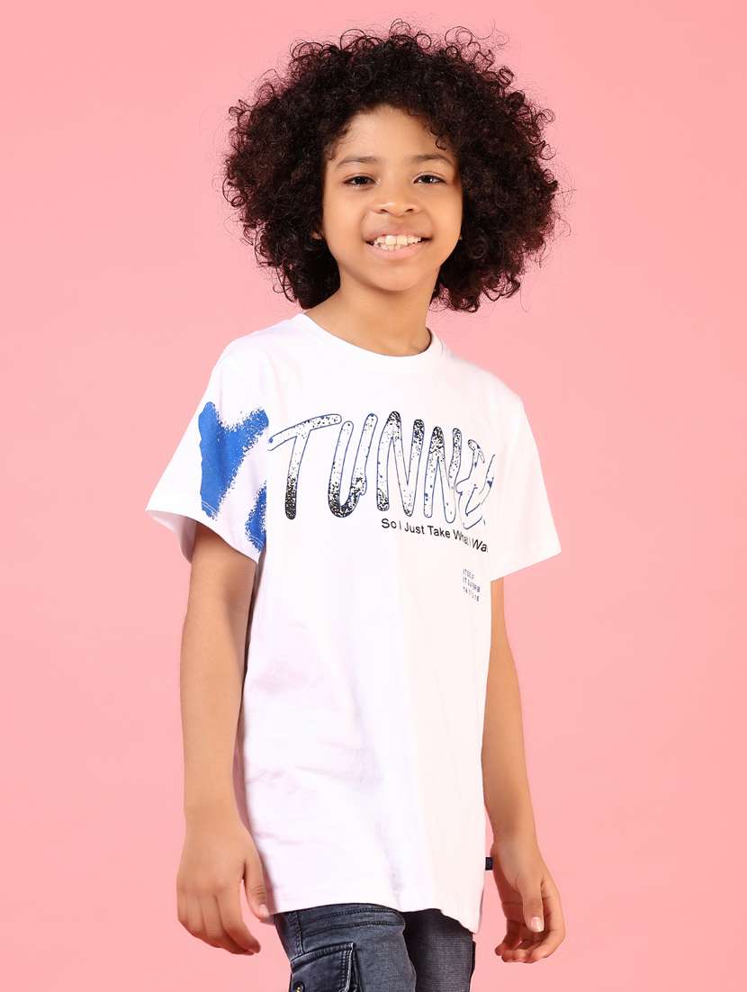boys front & back print short sleeve t-shirt - 21712046 -  Standard Image - 3