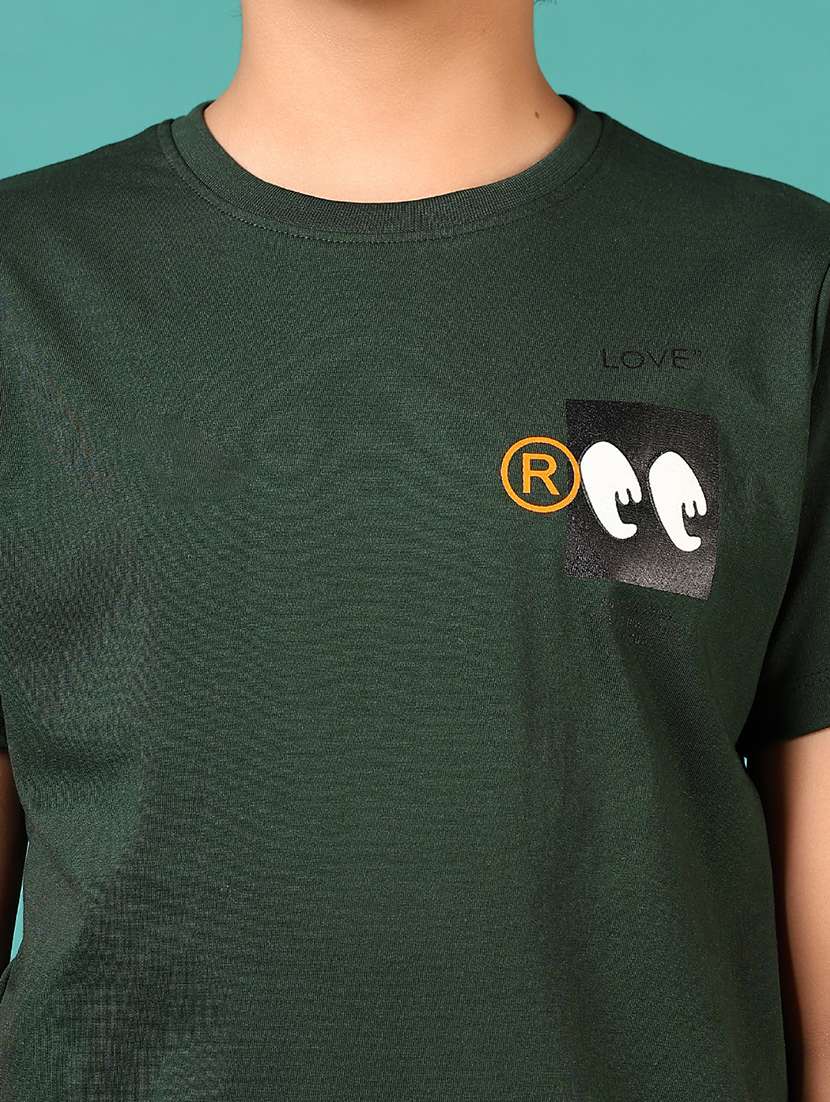 boys front & back printed round neck t-shirt - 21712048 -  Standard Image - 5