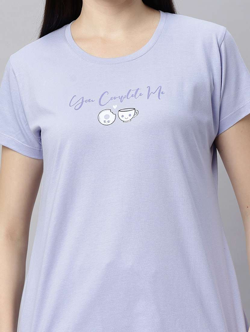 women printed nightwear pyjama set  - 21712071 -  Standard Image - 5