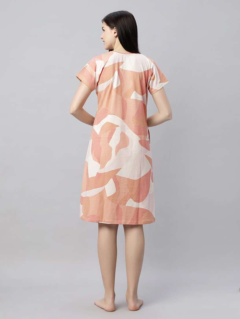 women round neck printed sleepshirts - 21712080 -  Standard Image - 3