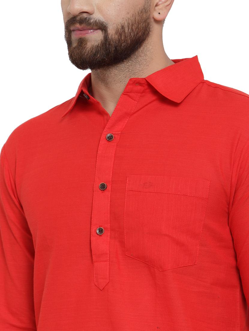 men long sleeves solid pathani kurta - 21712204 - Standard Image - 5
