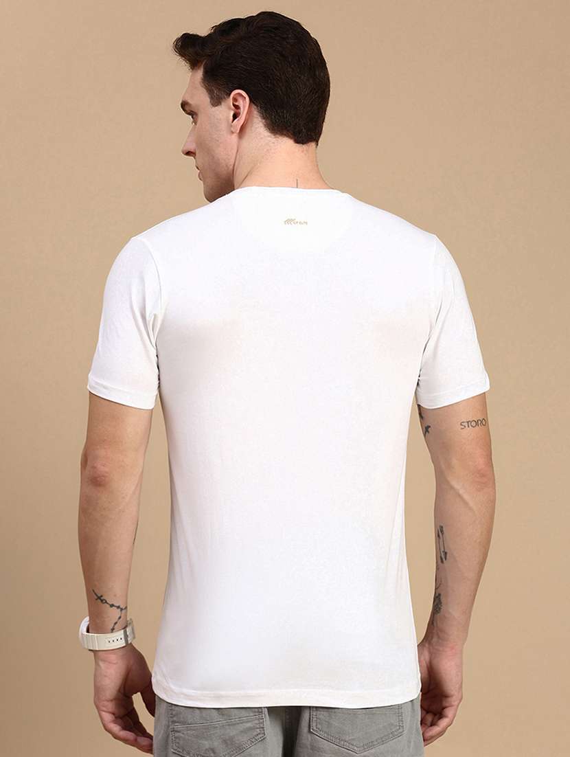 men printed short sleeves t-shirt - 21712318 -  Standard Image - 3