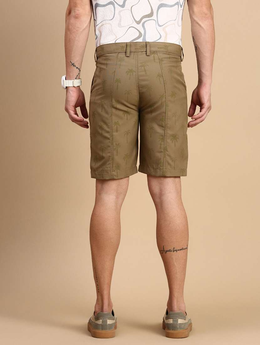 men printed mid rise shorts - 21712337 -  Standard Image - 3