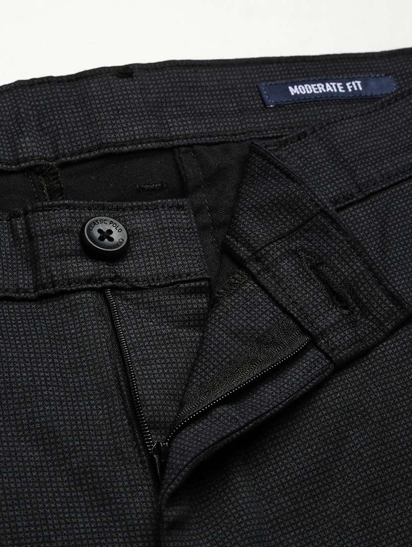 men solid mid rise chinos - 21712340 -  Standard Image - 5