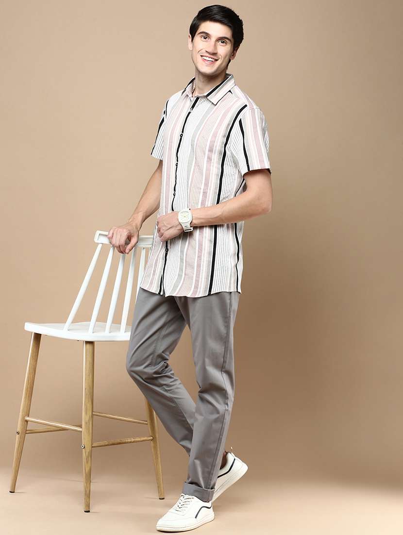 men striped short sleeve shirt - 21712356 -  Standard Image - 5