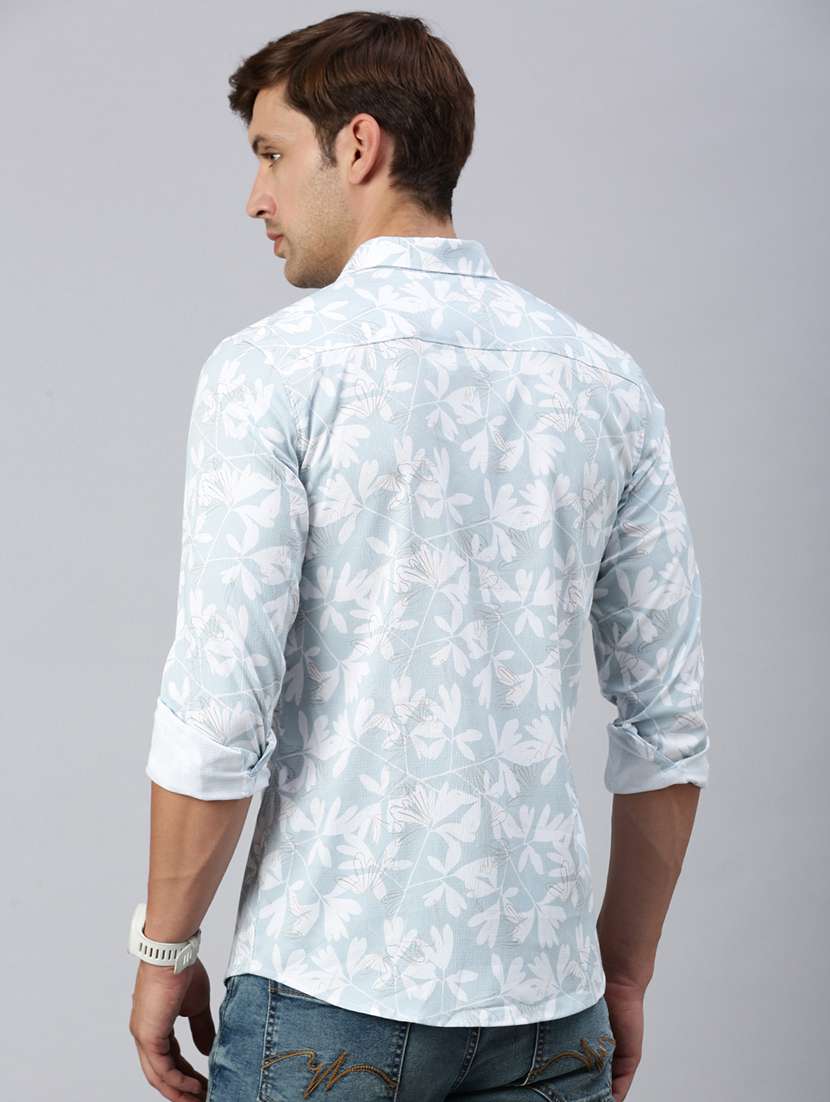 men printed collared casual shirt - 21712365 -  Standard Image - 3