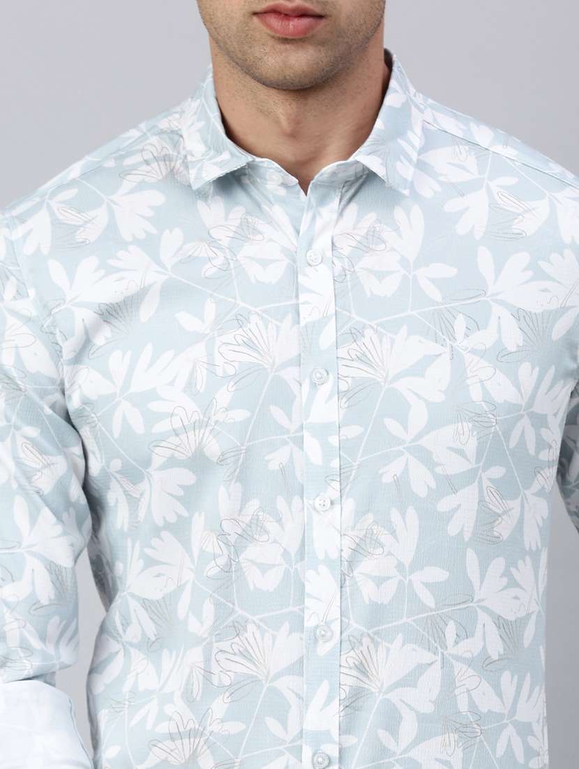 men printed collared casual shirt - 21712365 -  Standard Image - 5