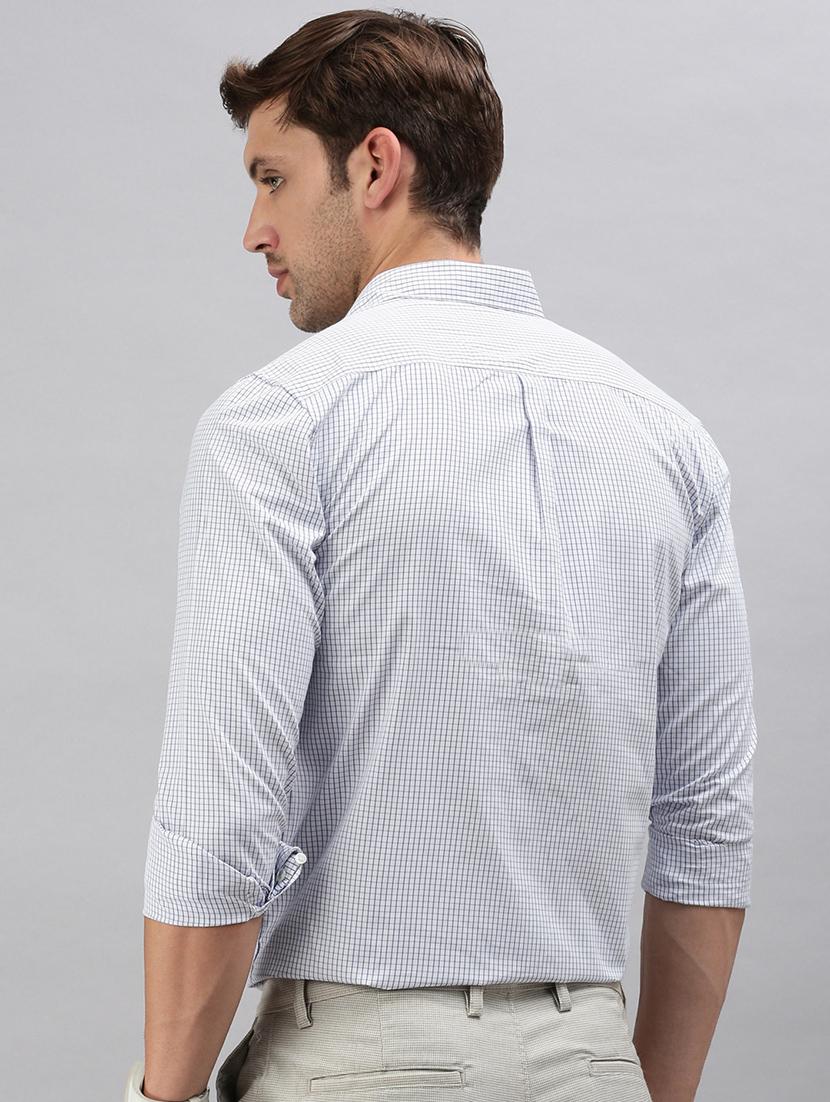 men checkered long sleeve casual shirt - 21712376 - Standard Image - 3