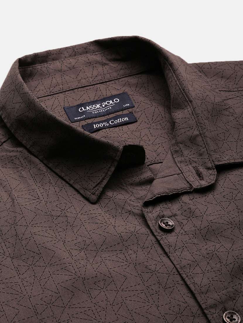 men printed collared casual shirt - 21712379 -  Standard Image - 5