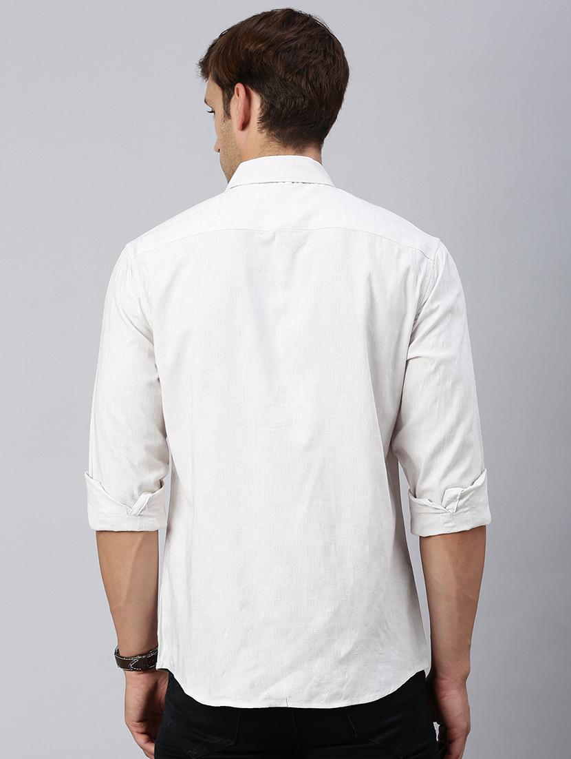 men solid collared casual shirt - 21712391 - Standard Image - 3