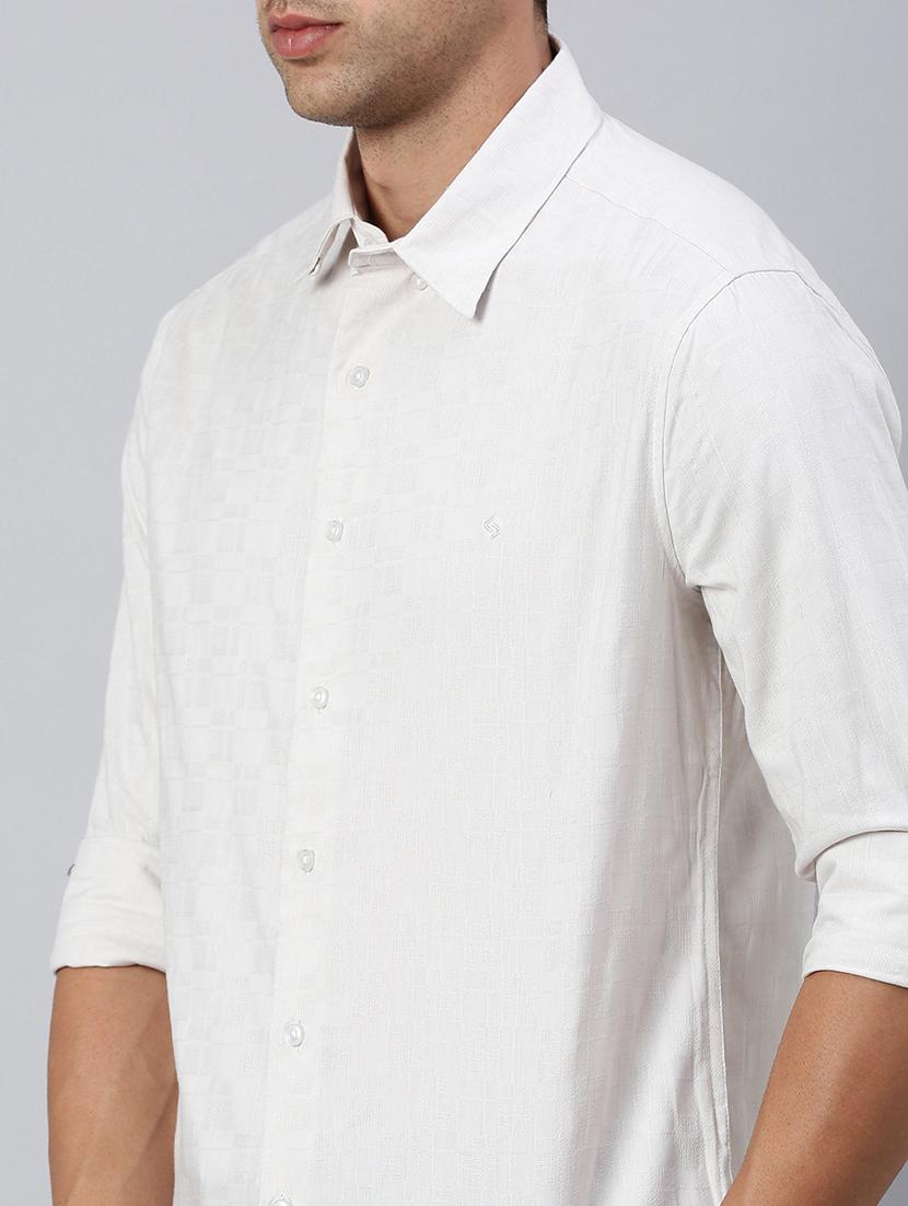 men solid collared casual shirt - 21712391 - Standard Image - 5