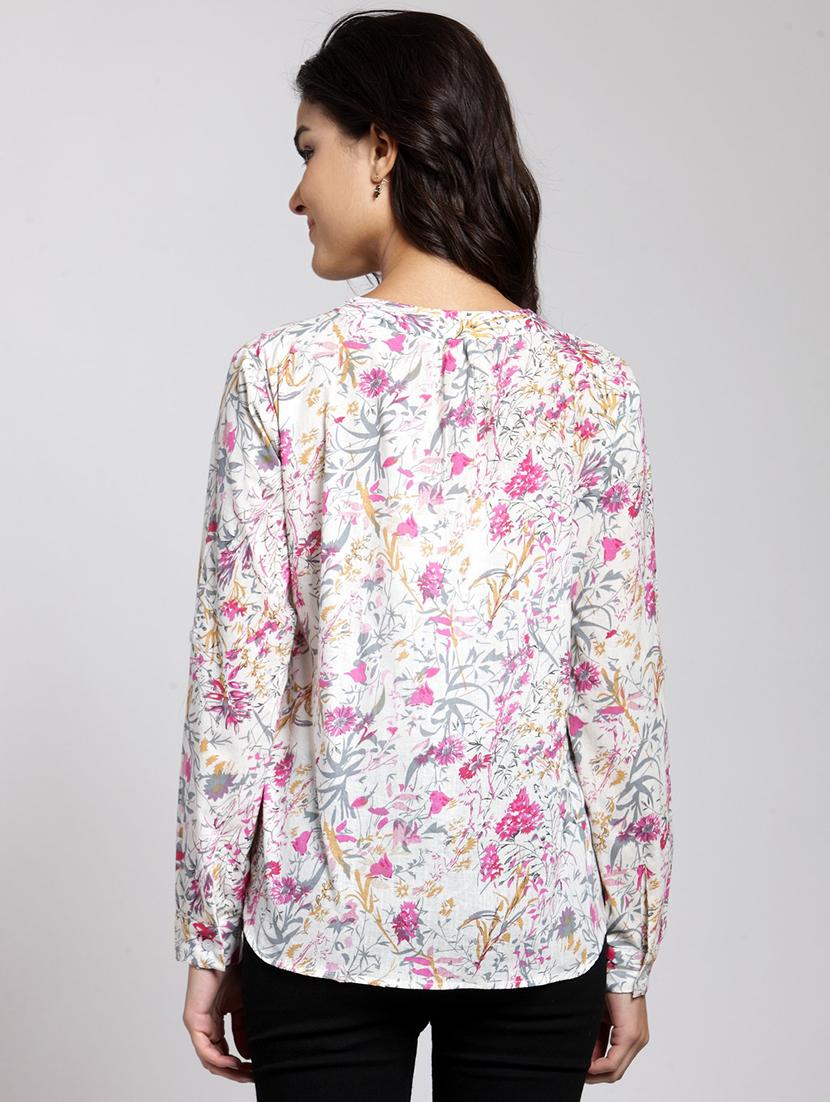 women printed long sleeve shirt - 21712540 - Standard Image - 3