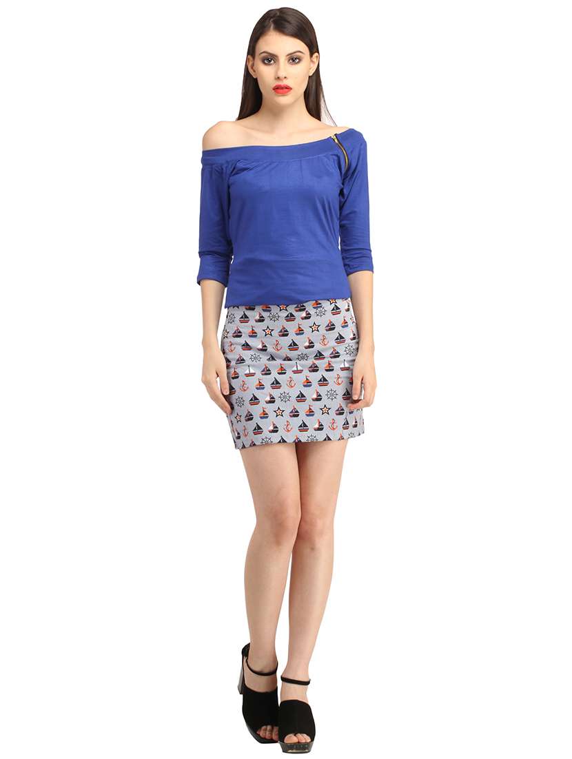 women printed pencil skirt - 21712568 - Standard Image - 3