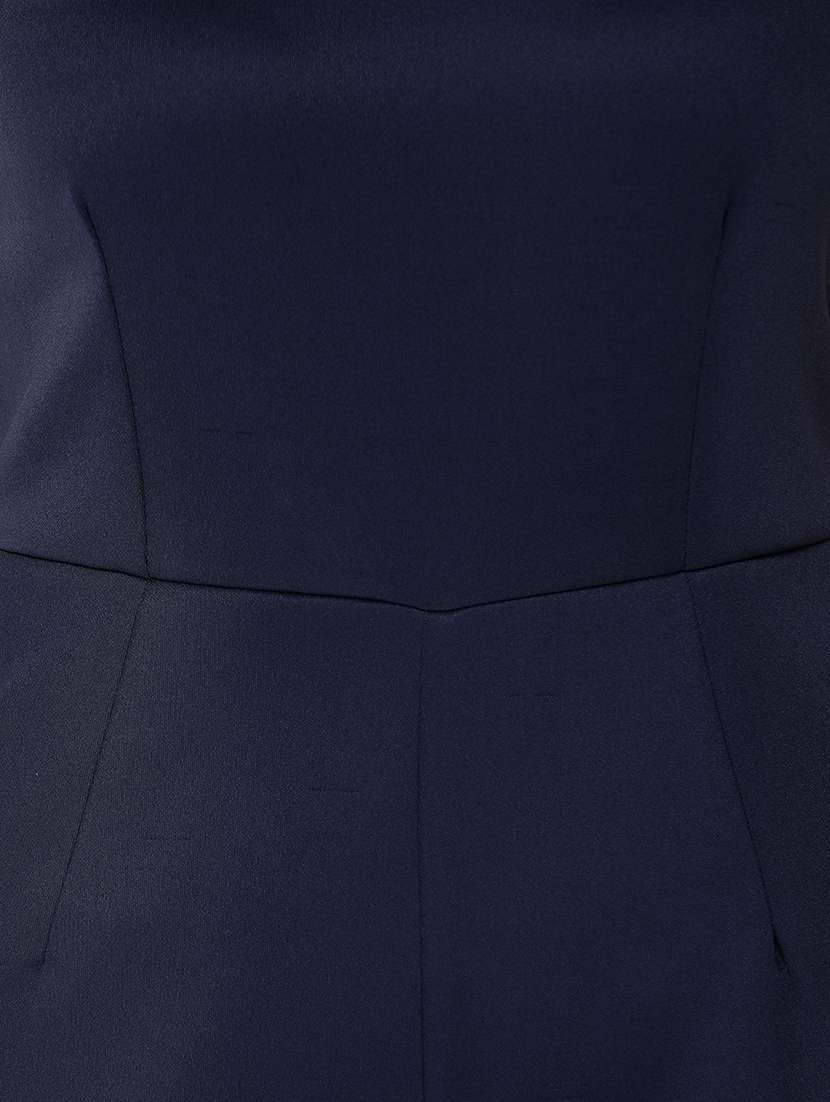 women solid shoulder strap full length jumpsuit - 21712592 -  Standard Image - 5