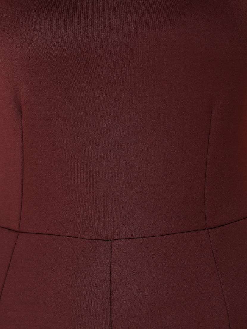 women solid shoulder strap full length jumpsuit - 21712597 -  Standard Image - 5