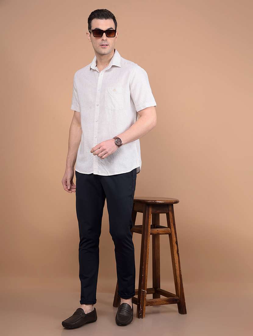 men striped collared casual shirt - 21713366 -  Standard Image - 3