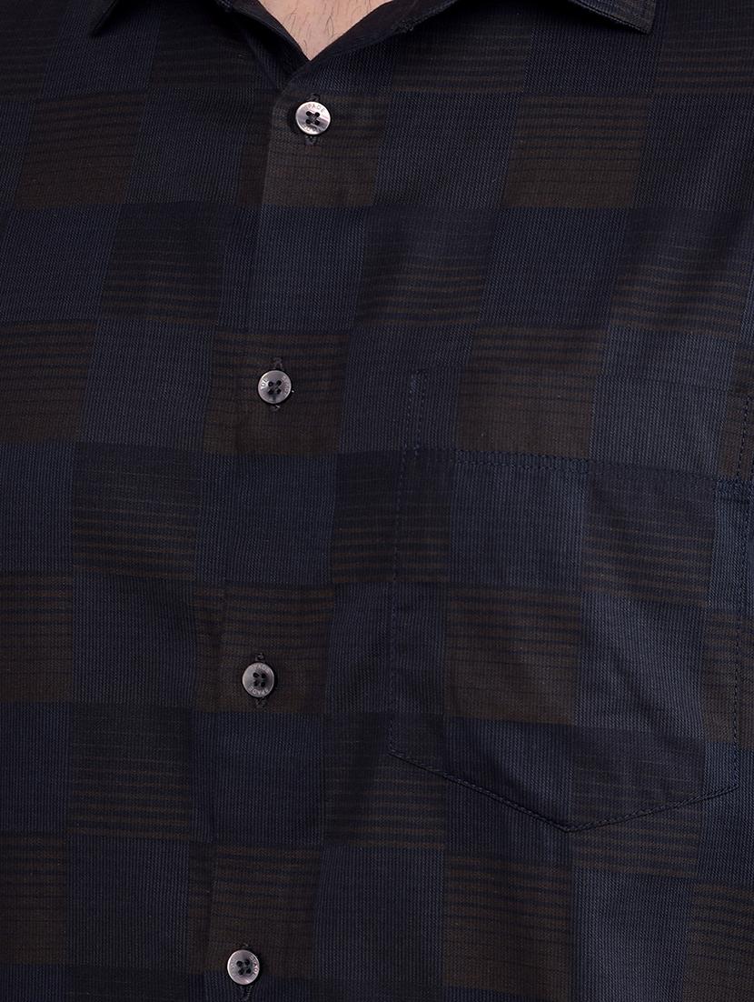 men checkered collared casual shirt - 21713376 - Standard Image - 5