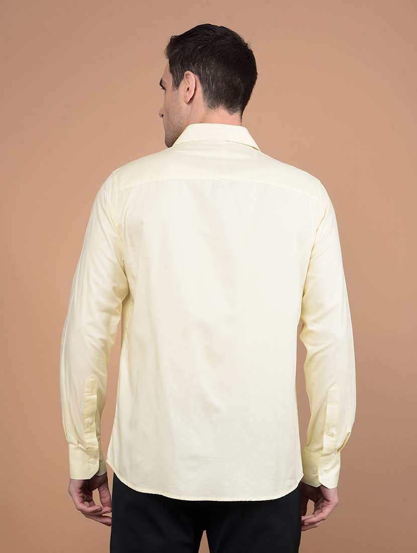 men solid collared casual shirt - 21713393 -  Standard Image - 3