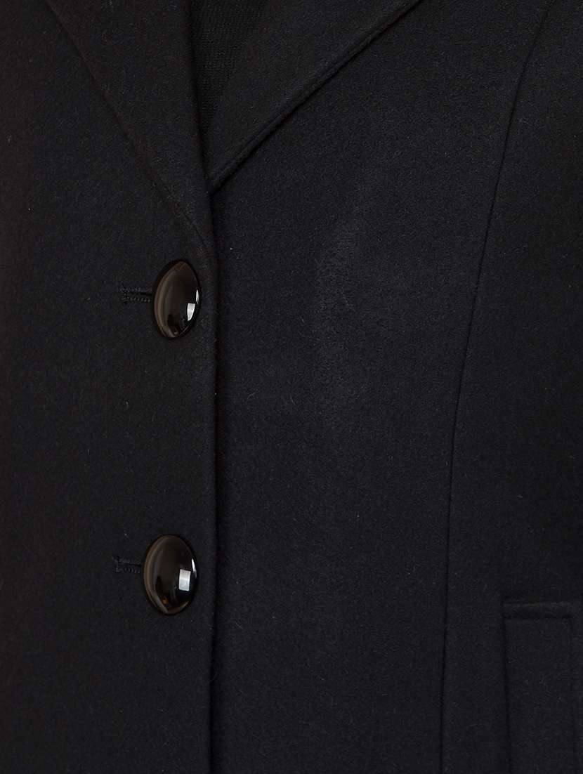 women solid long sleeve trench coat - 21713436 -  Standard Image - 5