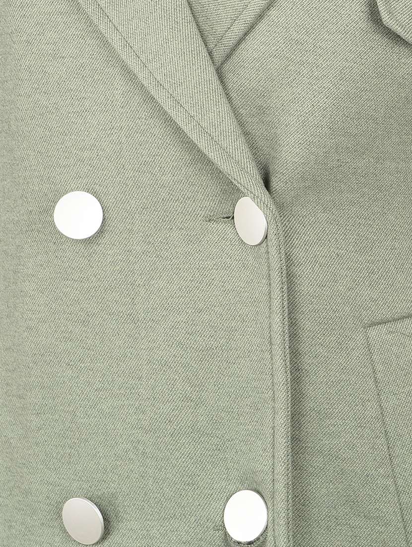 women solid long sleeve trench coat - 21713439 - Standard Image - 5