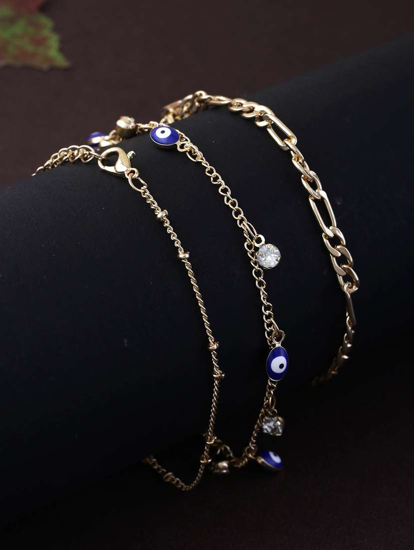 women gold plated anklet