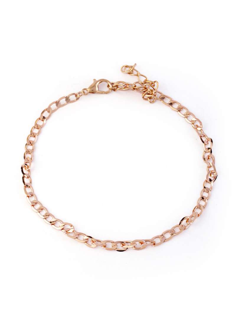 women gold plated anklet - 21713683 -  Standard Image - 3