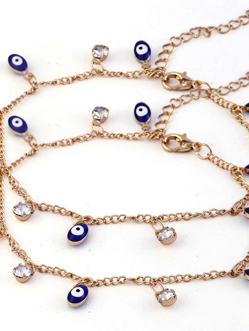 women gold plated anklet - 21713683 -  Standard Image - 5