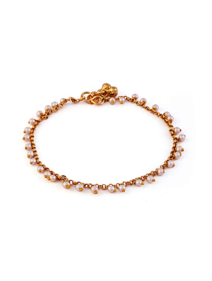 women gold plated anklet ( pack of 2) - 21713689 -  Standard Image - 3