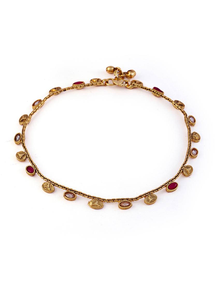 women gold plated anklet ( pack of 2) - 21713691 - Standard Image - 3