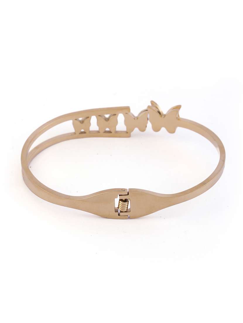 women gold-plated handcrafted cuff bracelet - 21713695 -  Standard Image - 3